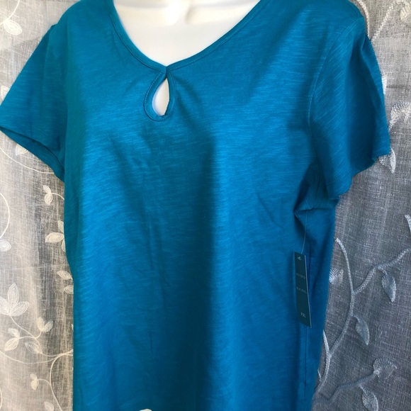 2 a Tee- NWT Blue shirt- PXL - Picture 4 of 6